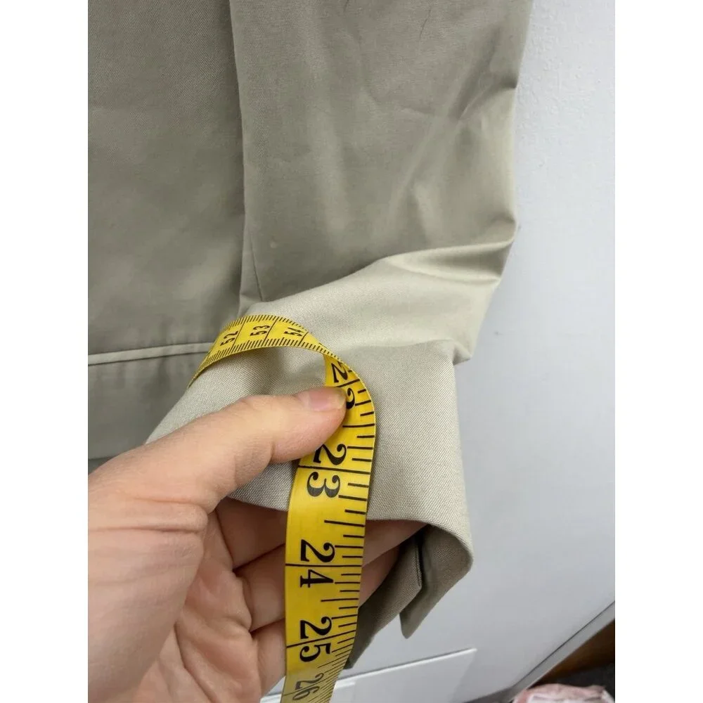 Brooks Brothers Blazer Men 43R Tan BrooksCool Poplin 3 Button Jacket Sports Coat